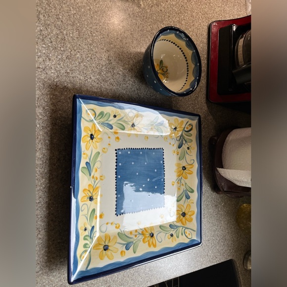 Serving Platter w/Small Bowl - Picture 2 of 4